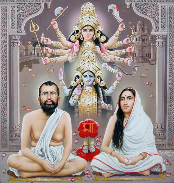 Swami Ramkrishna Paramhans - Spiritual Art Painting - Framed Prints