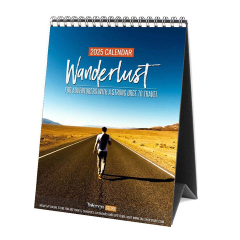 2025 Wanderlust Desk Calendar - Travel Collection by Tallenge Store