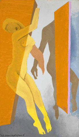 That Obscure Object of Desire II - M F Husain - Figurative Painting by M F Husain