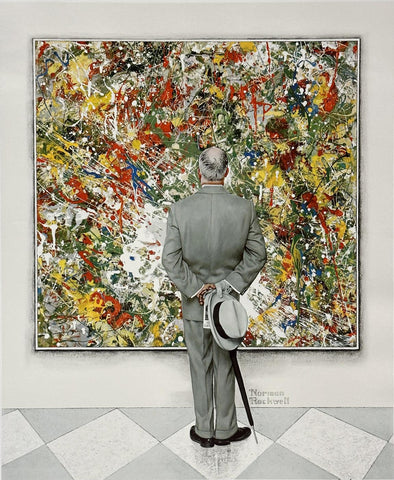 The Art Connoisseur - Norman Rockwell Painting by Norman Rockwell