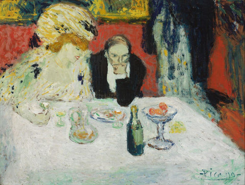 The Diners - Pablo Picasso Painting by Pablo Picasso