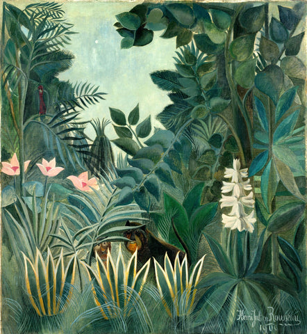 The Equatorial Jungle - Henri Rousseau Painting by Henri Matisse