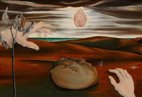The Evening - Doris Lindo Lewis - Surrealist Art Painting by Doris Lindo Lewis