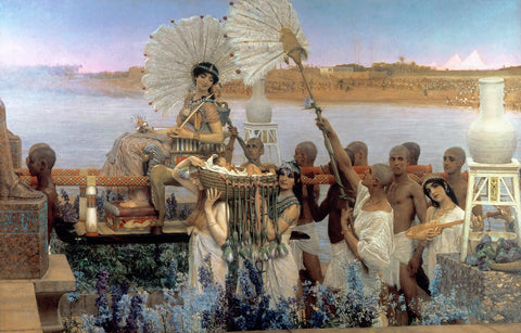 The Finding Of Moses - Sir Lawrence Alma-Tadema - Neo-Classicist Art Painting by Lawrence Alma Tadema