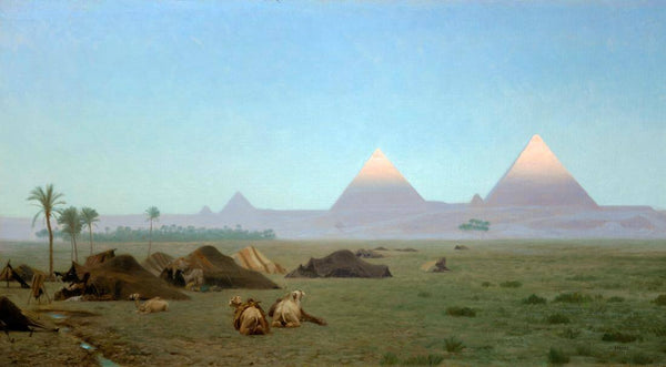 The First Kiss Of The Sun  - Jean-Leon Gerome - Vintage Orientalist Painting Of Egypt - Framed Prints