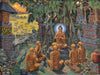 The First Sermon - Balinese Buddha Painting - Canvas Prints