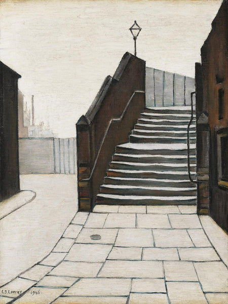 The Footbridge - Laurence Stephen Lowry R A - Painting - Framed Prints