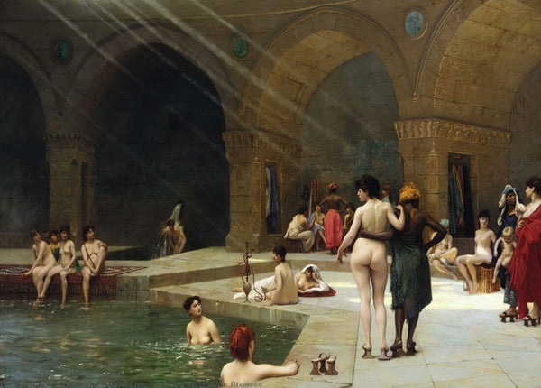 The Grand Pool (Grande Piscine De Brousse) - Jean-Leon Gerome - Orientalism Art Painting - Large Art Prints