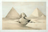 The Great Sphinx And Pyramids At Giza c1839 - David Roberts RA - Vintage Orientalist Painting Of Egypt - Framed Prints