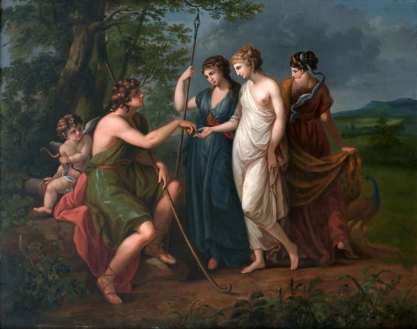 The Judgment of Paris - Angelica Kauffmann R A - Neo-classical Painting - Posters