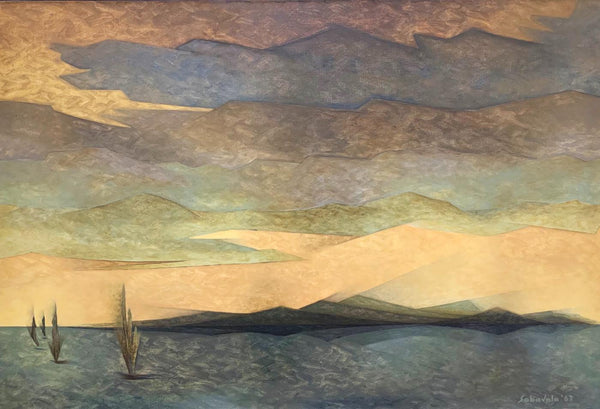 The Miasmic Shore - Jehangir Sabavala - Indian Modern Masters Painting - Framed Prints
