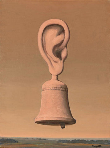 The Music Lesson (La Lecon De Musique) - Rene Magritte - Surrealist Painting by Rene Magritte