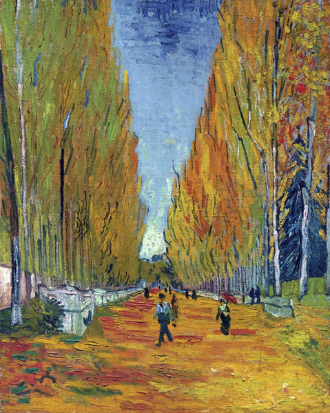 The Path at Les Alychamps - Vincent van Gogh Painting - Posters