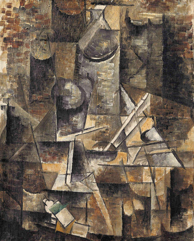 The Pedestal Table (Le Gueridon)  - Georges Braque Cubist Painting by Georges Braque