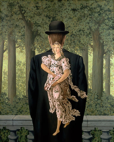 The Ready-Made Bouquet (Le Bouquet Tout Fait) - Rene Magritte - Surrealist Art Painting - Canvas Prints
