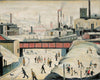 The Red Bridge - Laurence Stephen Lowry R A - Painting - Art Prints