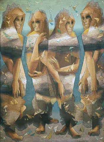 The Seers II - Jehangir Sabavala - Indian Painting - Canvas Prints