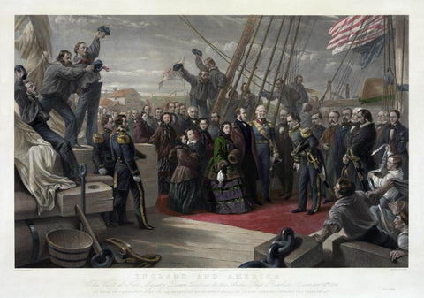 The Visit Of HM Queen Victoria To The Arctic Ship Resolute In 1856 - William Simpson - Masterpiece Painting - Posters