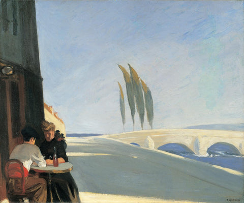 The Wine Shop (Le Bistro) - Edward Hopper - Contemporary Art Painting - Art Prints