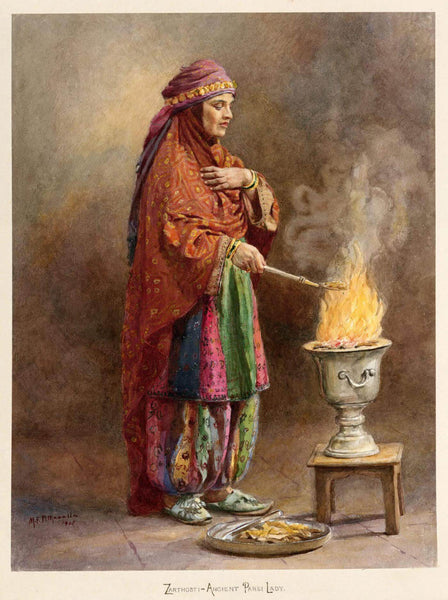 The Women of Bombay (4) - Manchershaw Fakirjee Pithawalla c1905 Painting - Posters