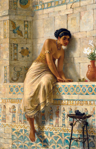 Thisbe - Edwin Long RA - European Art Painting by Edwin Long