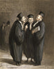 Three Judges - Honore Daumier - Lawyer Legal Office Art Painting - Canvas Prints
