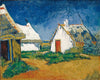 Three White Cottages In Saintes Maries - Vincent van Gogh Painting - Framed Prints