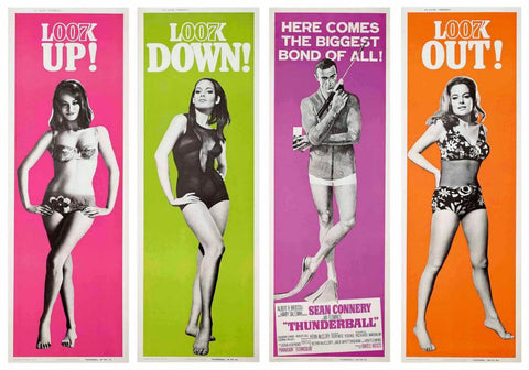 Thunderball  - Sean Connery -  James Bond Movie Poster - Art Prints