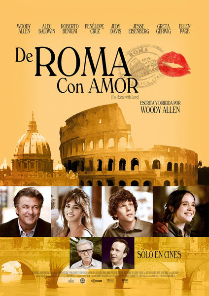 To Rome With Love - Penelope Cruz - Woody Allen - Hollywood Italian Movie Poster - Framed Prints