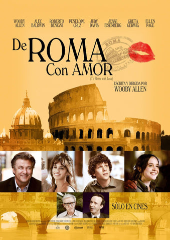To Rome With Love - Penelope Cruz - Woody Allen - Hollywood Italian Movie Poster - Framed Prints