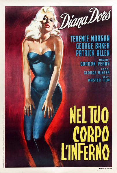 Tread Softly Stranger - Diana Dors - Vintage Movie Poster - Art Prints