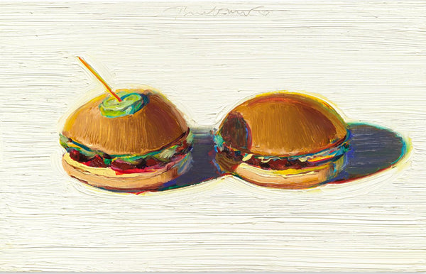 Two Hamburgers - Wayne Thiebaud - Life Size Posters