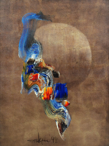 Untitled 98 - Ismail Gulgee Calligraphic Action Painting - Large Art Prints by Ismail Gulgee