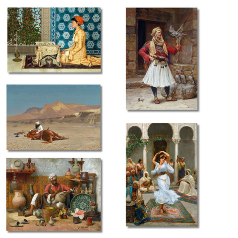 Greatest Artworks Of Best Of Orientalism – A Set Of 10 Posters - (Paper,12 x 17 inches, MultiColour)