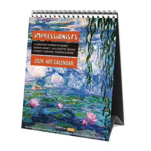 2024 Desk Calendar - Art by Impressionists by Tallenge Store