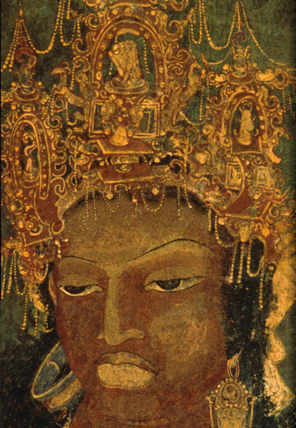 Vajrapani - Ajanta Buddhist Caves Painting - Canvas Prints