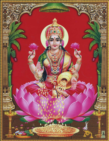 Varalakshmi - Indian Art Painting by Tallenge Store