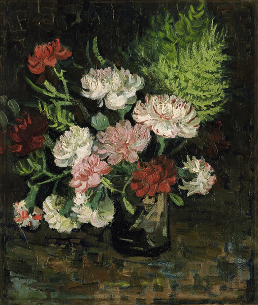 Vase With Carnations - Vincent van Gogh - Floral Painting - Posters