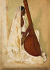 Veena Player (1970) - B Prabha - Indian Art Painting - Art Prints