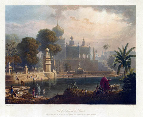 View Of Safsoor In The Deccan - Captain Robert M Grindlay -  Vintage Orientalist Painting Of India - Framed Prints by Robert Melville Grindlay
