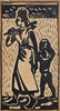 Village Woman With Son - Nandalal Bose - Bengal School - Indian Art Painting - Canvas Prints