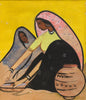 Village Women - Sailoz Mookherjea - Bengal School Art - Indian Painting - Framed Prints