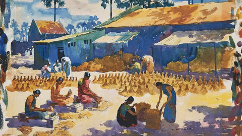 Village Women - Sayed Haider Raza - Early Works by Sayed Haider Raza