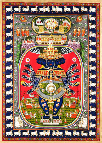 Vishnu Avatar - Pichwai Painting by Pichwai Art