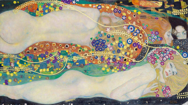 Water Serpents 2 (Wasserschlangen II)-  Gustav Klimt Masterpiece Painting - Life Size Posters