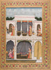 The Infant Rama Astounds Kaushalya - A Folio From Kanchana Chitra Ramayana (Golden Illustrated Ramayana) - c1796 Vintage Indian Miniature Art Painting - Posters