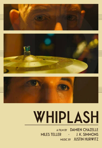 Whiplash - Miles Teller J K Simmons - Hollywood Movie Art Poster 2 by Tallenge