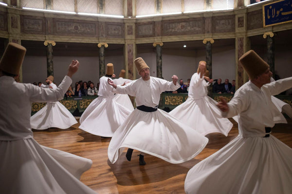 Whirling Dervishes Dancers - Sufi Digital Art Painting - Life Size Posters
