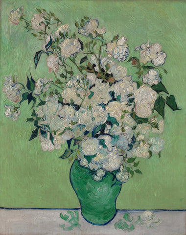 White Roses - Vincent van Gogh - Floral Painting - Framed Prints