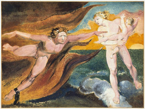 Untitled- (The Partition) - Large Art Prints by William Blake